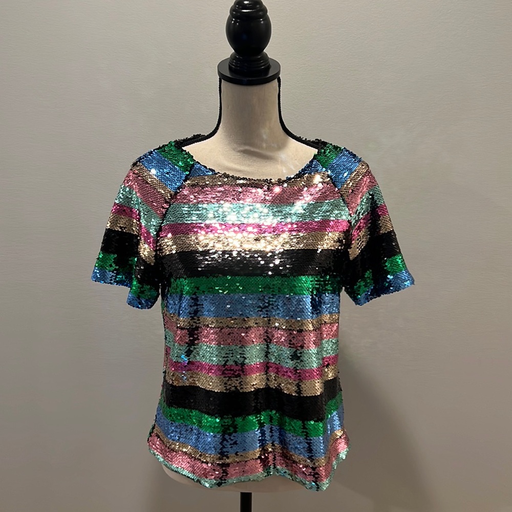 Never worn Sanctuary sequined top in size medium